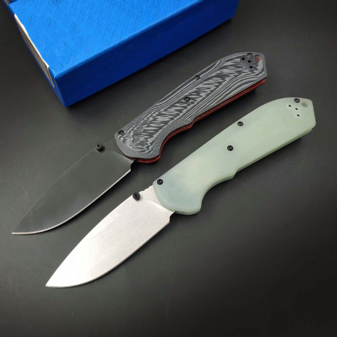 Top Quality BBM560 Survival Folding Knife CPM-M4 Stone Wash / Titanium Coated Drop Point Blade CNC G10 Handle EDC Pocket Knives With Retail Box