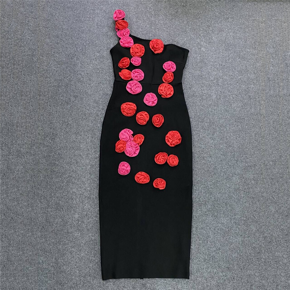 416 L 2024 Milan Runway Dress Spring Summer Mouwloze zwarte sexy jurken Damesjurk Mode Hoogwaardige Bohon