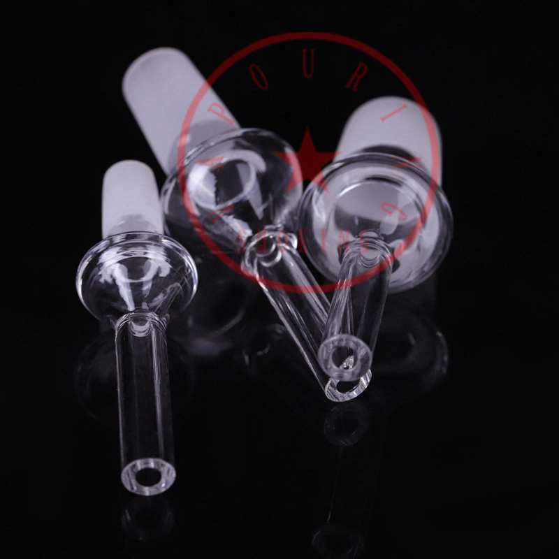 Pipes en verre de quartz transparent filtre diffuseur porte-cigarette pointes tamponnages portables 10 mm 14 mm 18 mm pipe à eau fumant des plates-formes à huile de paille