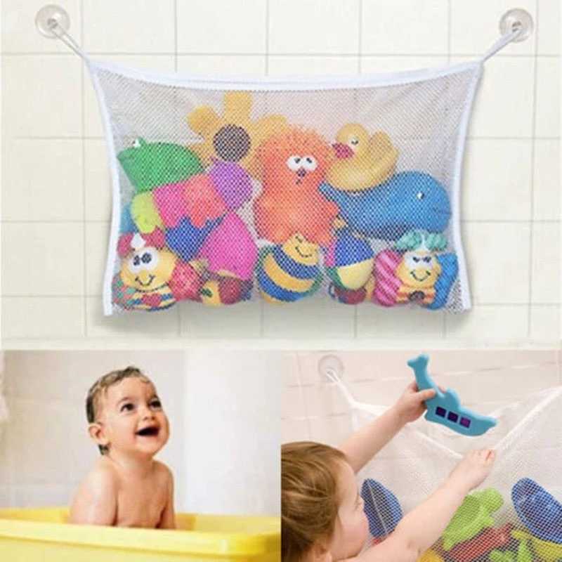 Bebek banyo oyuncakları bebek banyo örgü çanta emici tasarım banyo oyuncakları için bebek çocuk oyuncak depolama örgü oyuncak çanta net bebek banyo asılı organizatör