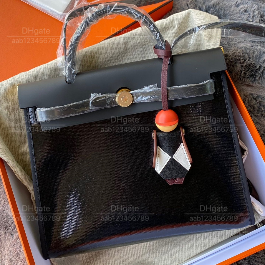 Bolsas de lujo de la calidad del espejo superior 12A Bolso de diseñador clásico Bag Ladies 'Bags de cuero Genuine Bolsas de cuero de 31 cm Bolsa Bolsa Bolsa de hombro