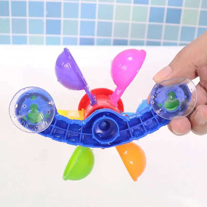 Zabawki do kąpieli dla niemowląt kolorowe kąpiel wodne Sucker Baby Bath Toys wanna w spray w spray