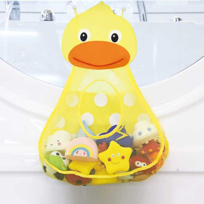 Baby Bath Toys Cute Duck Frog Mesh Net Toy Rangement Sac de rangement sac de salle de bain Baby Bathroom Mesh Sac pour les jouets de bain