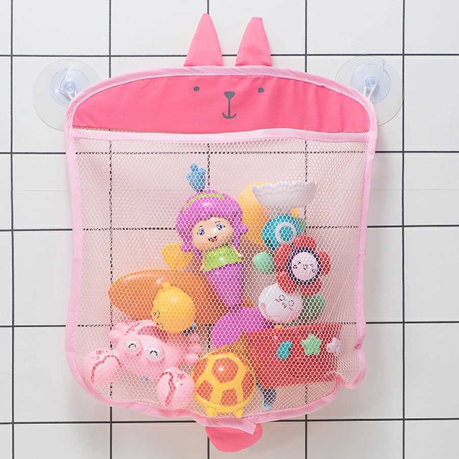 Baby bad speelgoed baby bad speelgoed schattige eend kikker mesh net opbergzak sterke zuignaps bad game tas badkamer organizer Water speelgoed voor kinderen cadeau