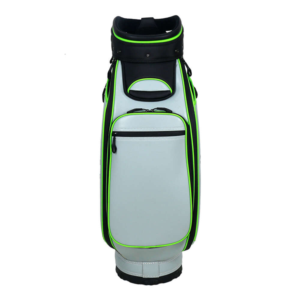 Jogador profissional verde e verde preto de grande polegada, com grande capacidade PU Golf Cart Bag