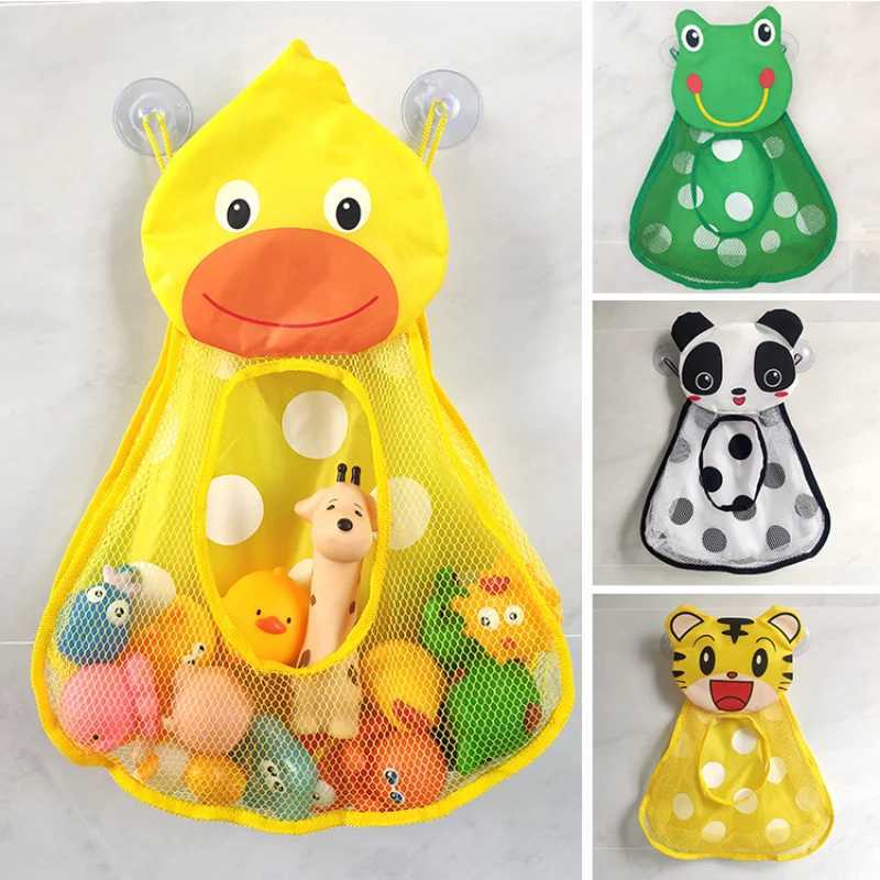 Baby Bath Toys Cute Duck Frog Mesh Net Toy Rangement Sac de rangement sac de salle de bain Baby Bathroom Mesh Sac pour les jouets de bain