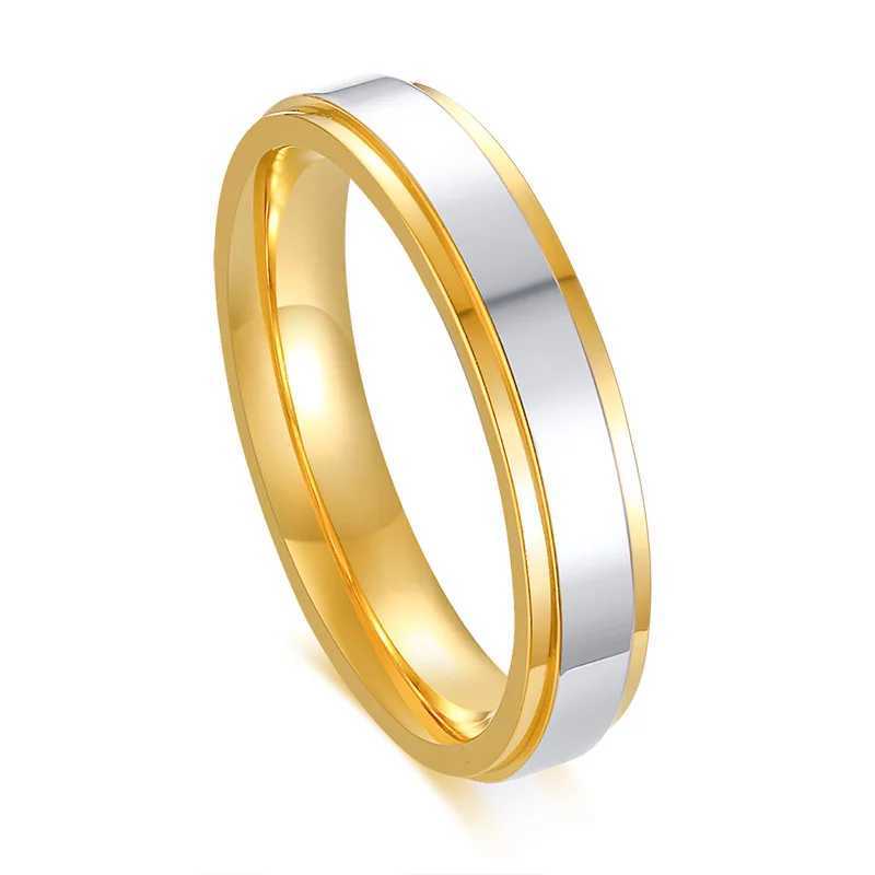 Anelli di nozze popolare artigianato della moda in acciaio inossidabile anello liscio a faccia liscia ad anello di coppia in acciaio in titanio