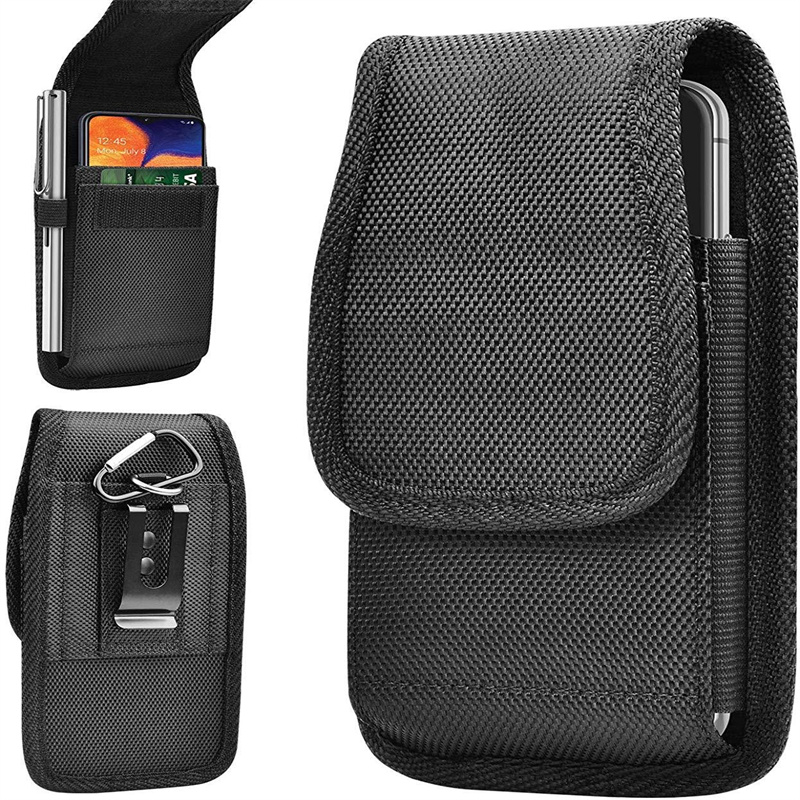 Bolsas de telefone de clipe de cinto universal Casos de coldre para iPhone 15 14 11 12 Pro Max Max Samsung Card Bolsa Oxford Cover Bag ao ar livre viagens para caminhada de camping saco de celulares