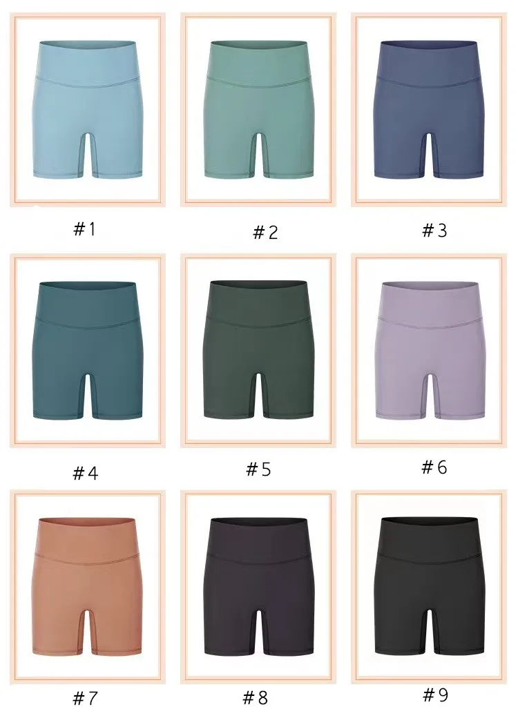 LL Yoga Shorts Seamless Align Women`s Sports High Waist 3-point Pants Running Fitness Gym Underwear Workout Leggings Inside Pocket