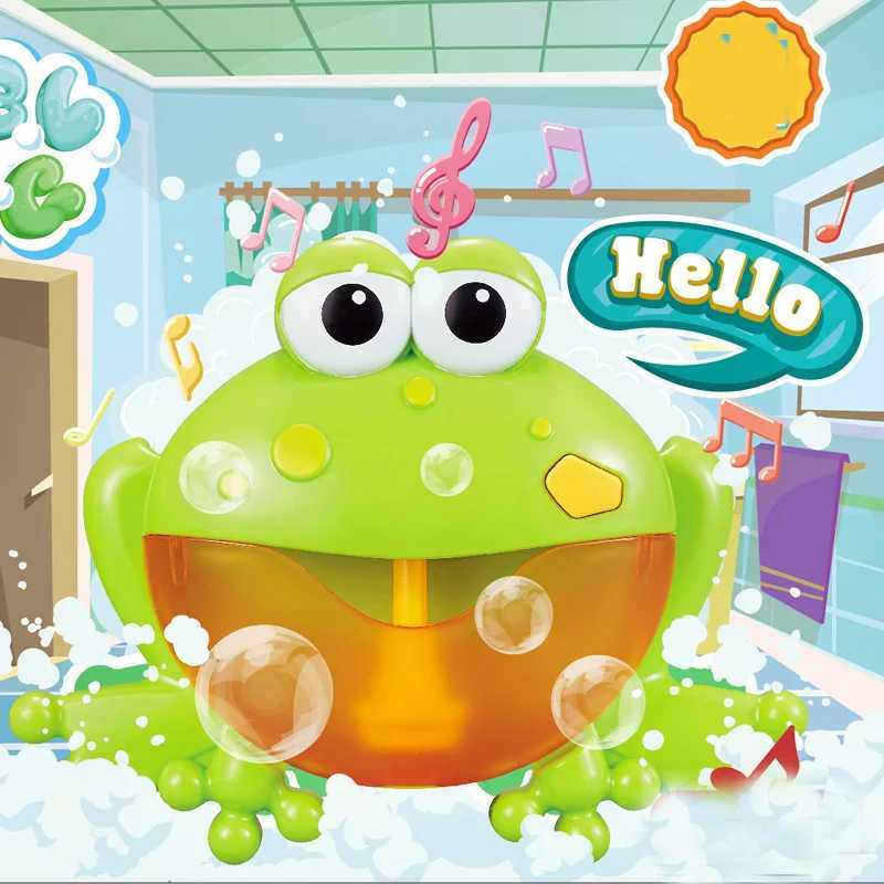 Baby Bath Toys Baby Bath Toy Kids Bubble Crabs Musique Baignoire de baignoire Machine de savon automatique Crabes drôles Crabs Frog Bubble Musique