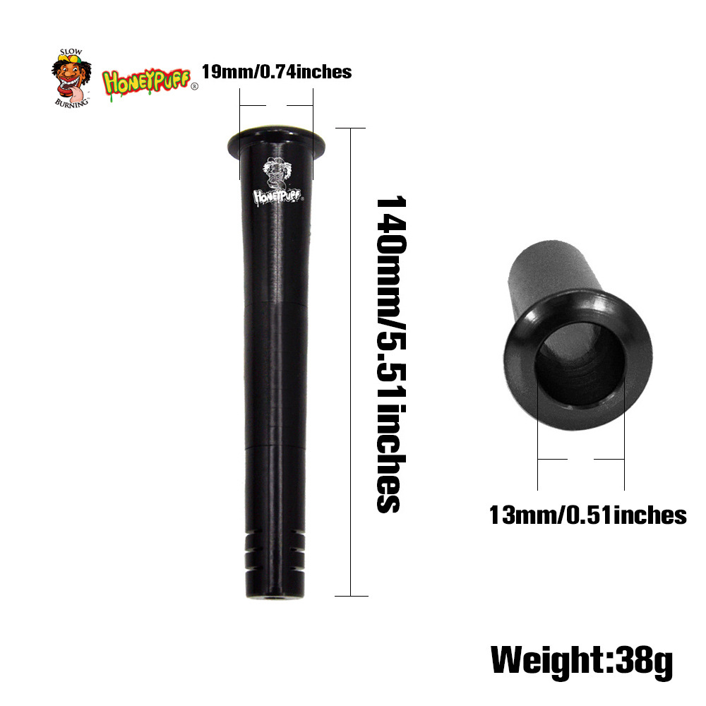 Honeypuff de 140 mm Aleación de aluminio Tubos Downstem TUBES FUNNEL DIFUSER METAL DE METAL PARA VASTOR DE VIAJES BONTOS DE AGUA ACCESORIO ACEDILLOS