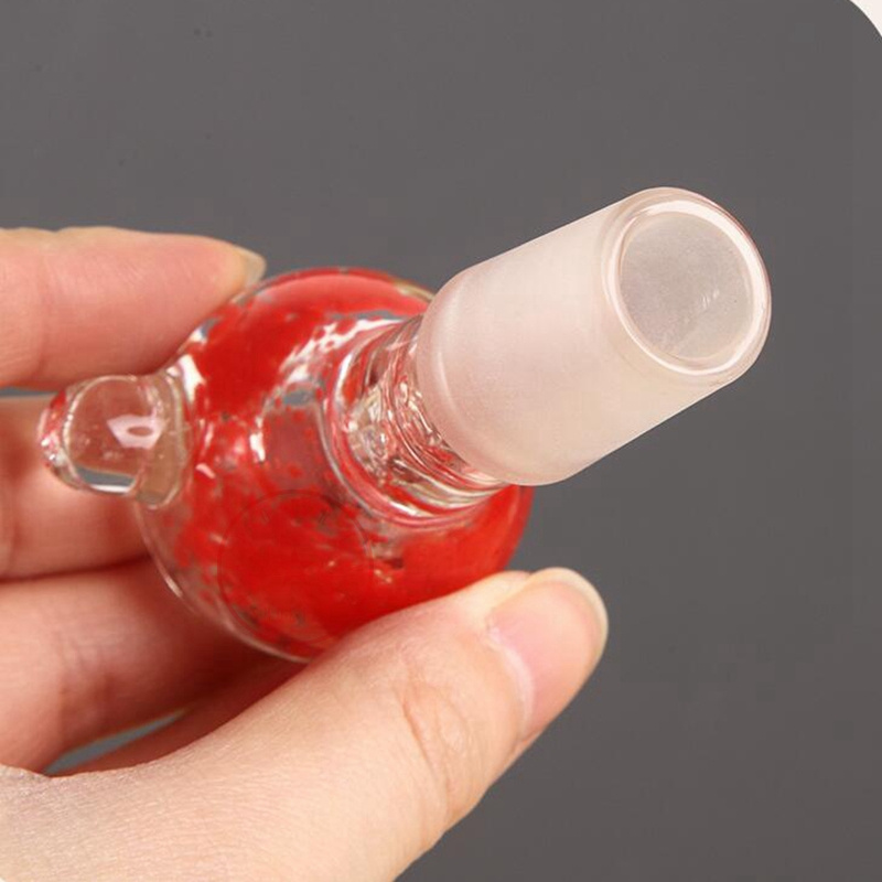 Newest Glass Colorful Smoking 14MM 18MM Male Joint Dry Herb Tobacco Filter Bowl Oil Rigs Portable Waterpipe Bong DownStem Cigarette Holder DHL