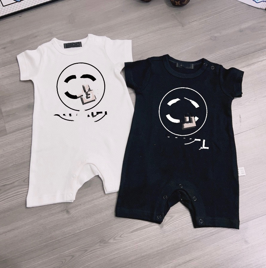 Designer neonato salta neonati set da 3 pezzi di tuta di cotone a maniche corte abbigliamento bambini, abbigliamento da donna bambini stampato a lettere