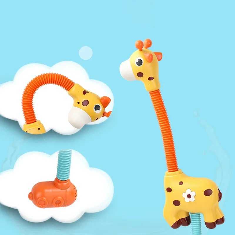 Baby Bad Spielzeug Giraffe elektrische Spray Wasser Squirt Sprinkler Baby Bad Spielzeug Badewanne Duschpool Badezimmer Spielzeug für Säuglinge Babys Kleinkinder Geschenke