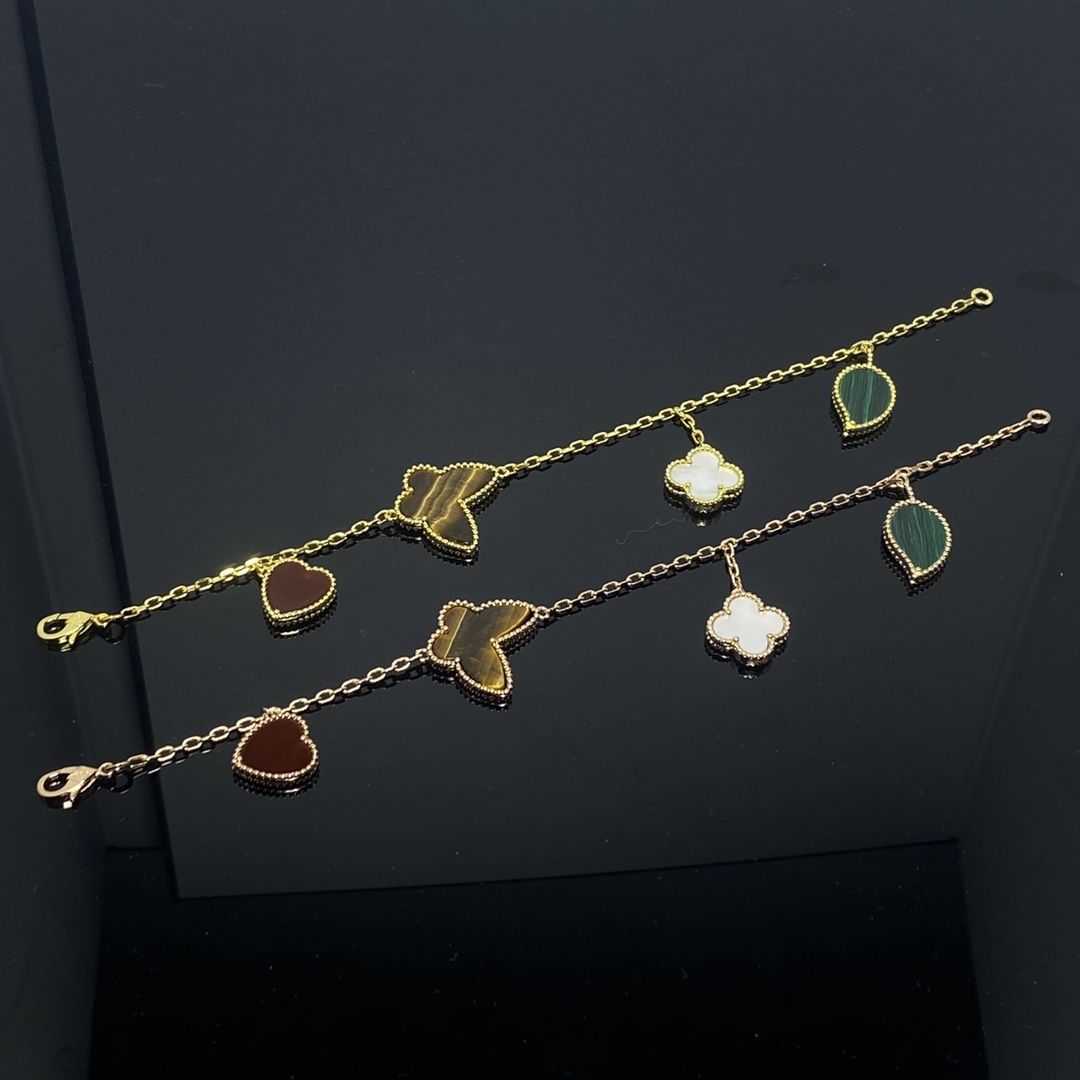 Bracelet exclusif des peuples pour montrer Love High Gold Love Butterfly Star Jade avec Vnain commun