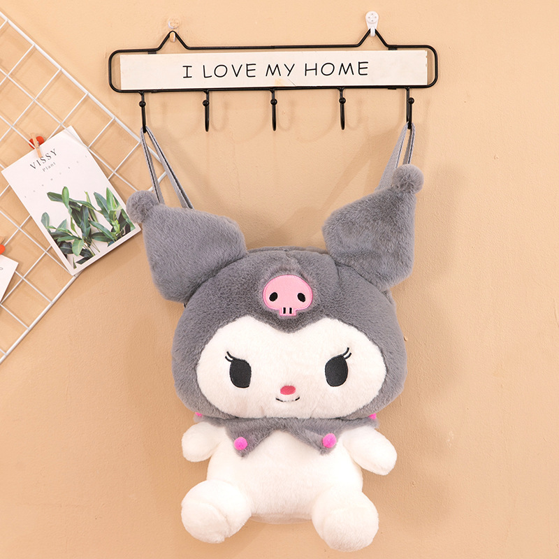 新しい漫画3。 li ou ou backpack kuromi leti plush toyバックパッククリエイティブビッグイヤードッグ