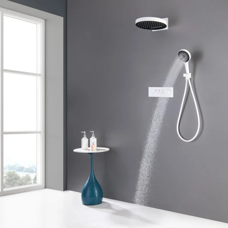 rainfall wall shower thermostatic bath tap three function concealed constant shower set embedded thermostatic shower set