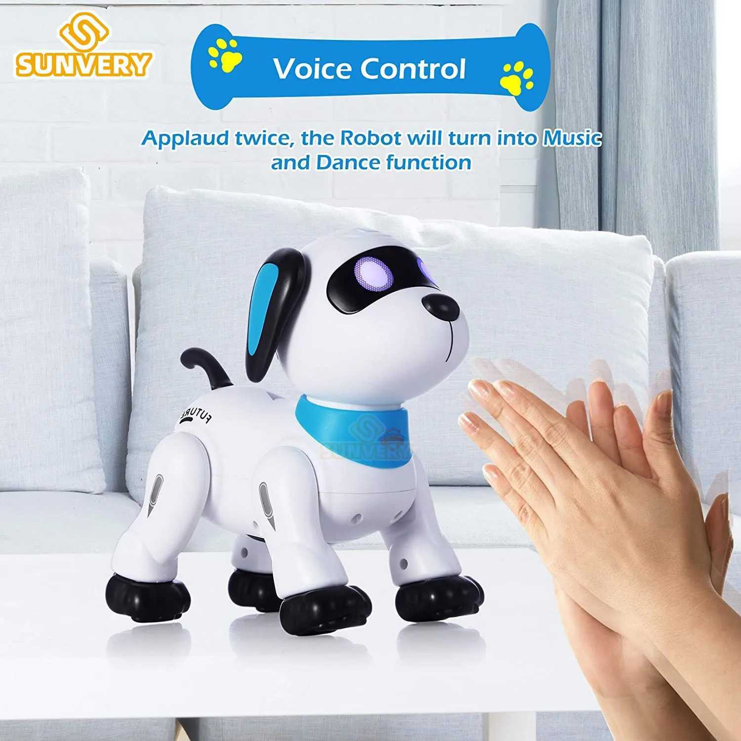 ANIMALI ELETTRICI/RC Remote Control Robot Dog Toy Programmabile Interattivo Smart Dancing Robot RC Dog con i giocattoli elettronici bambini T240428