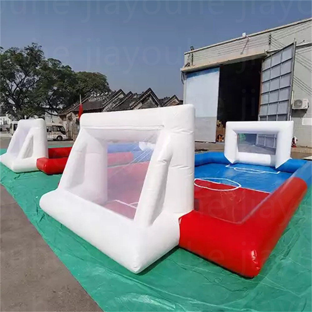 Jogos de esportes infláveis de PVC personalizáveis de PVC inflável GOOD GOOT GOOT GOOD Water Court Inflado pelo soprador continuamente pela porta a porta