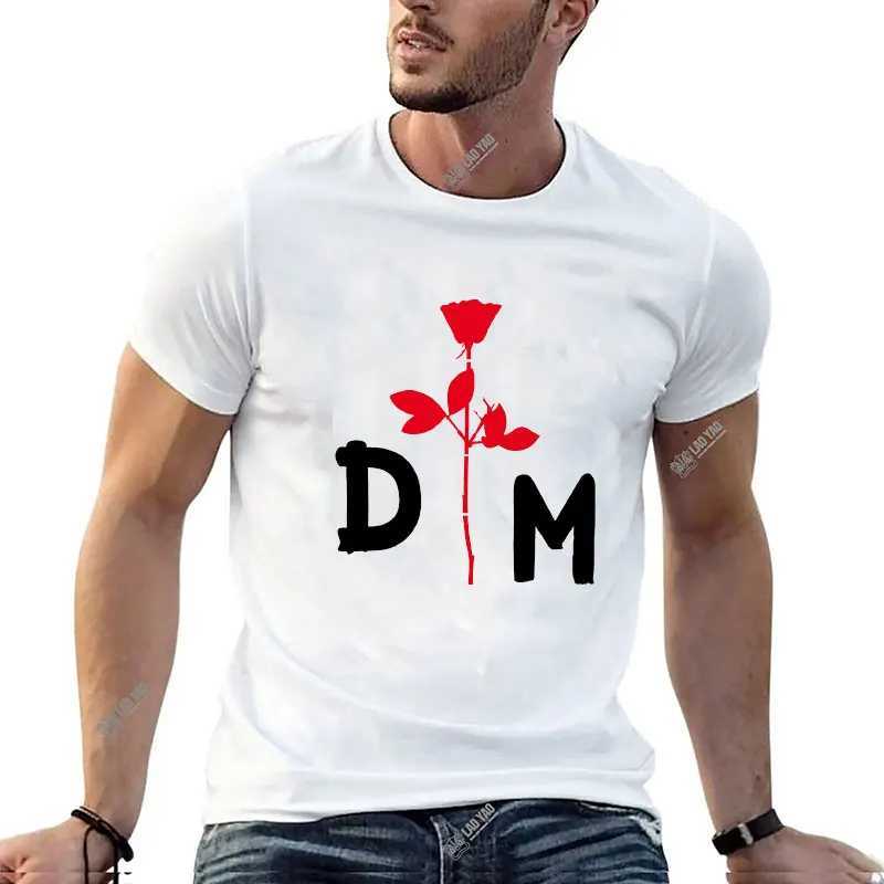 T-shirts masculins Nouveaux hommes Depeche Mode cool T-shirts mde tops profiter du silence Depeche Mode cool t Shirts Music Tops Funny Round Collar TS T240429