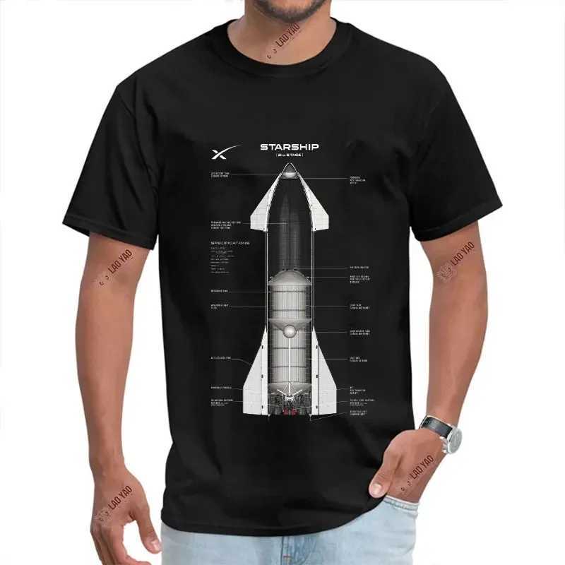 T-shirts masculins espace x Unisexe Tshirt en coton
