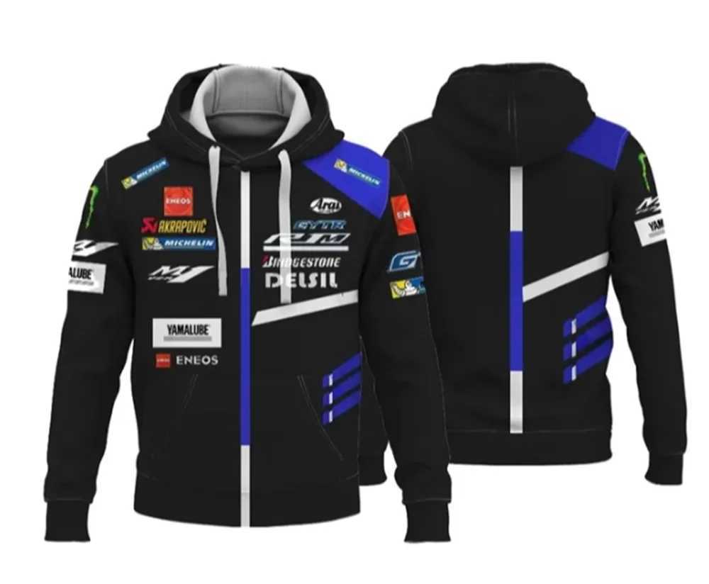 Мужские толстовки толстовок новая синяя M1 Mens Mensie Motorcycle Race Coat Fashion Strt Strt Style рубашка на молнию