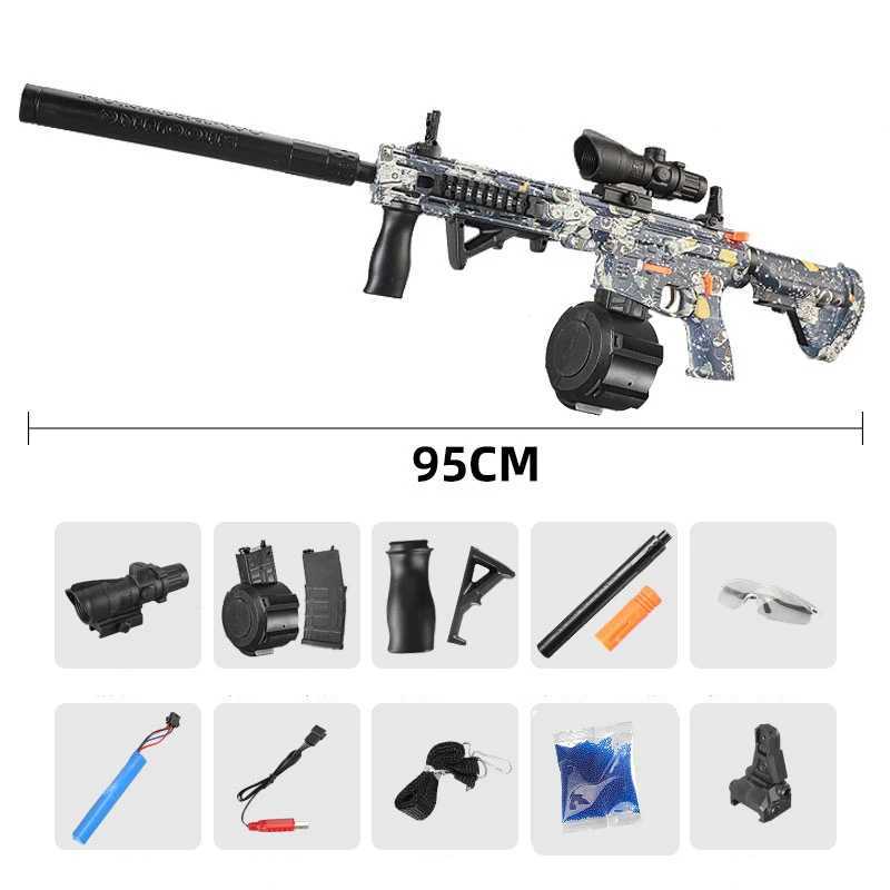 Gun Toys M416 Elektrische high-speed continue motor Outdoor Gel Toy Gun hetzelfde spelmodel T240428