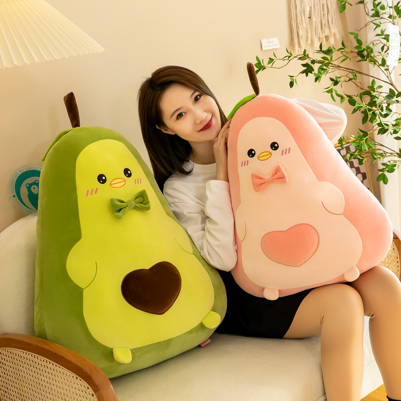 Cross border Chuangyi Avocado Pillow, Duck Doll, Valentine's Day Gift, Couple, Authentic Long Plush Toy, Foreign Trade