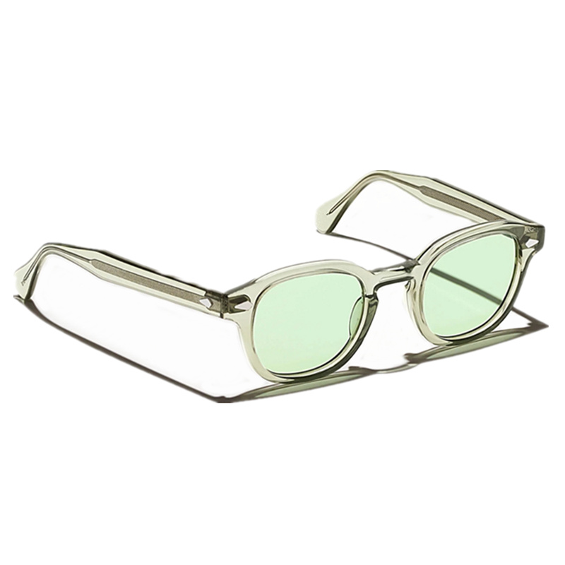 Ny färg Johnny Depp tonade solglasögon UV400 Fashion NewYork Hipster Glasses Retro-vintage Design Män kvinnor för receptglasögon Fullset Case