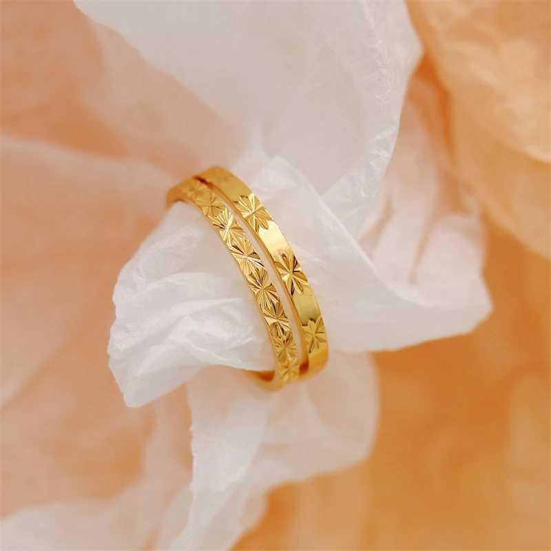 Band Rings Dancy Fairy Tarnish Free Carved Bright Light Womens Bold Ring Waterproof Stapble Ring Bijoux Womens Party Q240427