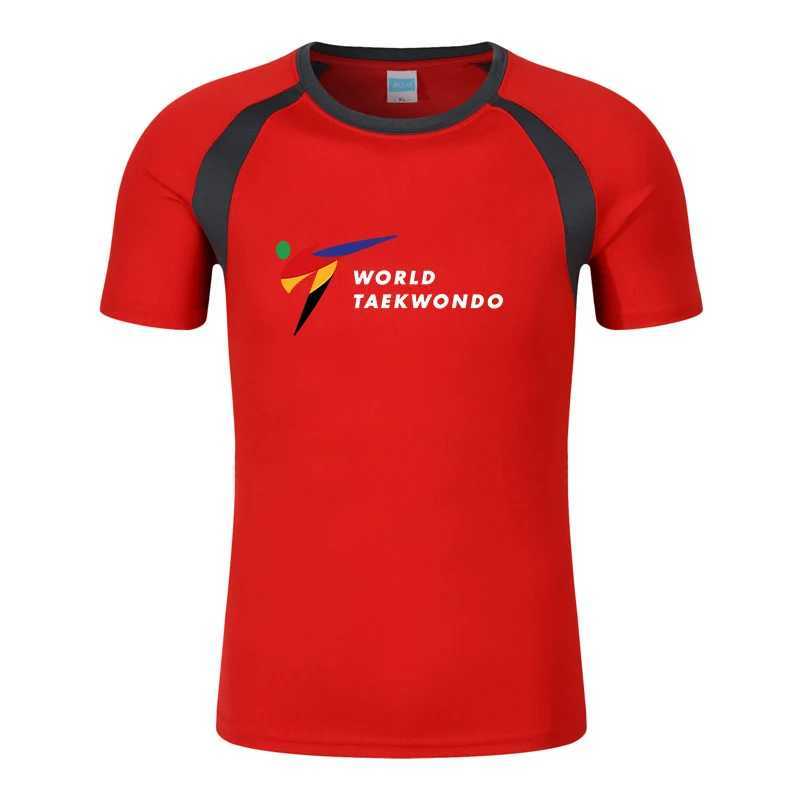 Camisetas masculinas wtf world world taekwondo federação impressa moda masculina camiseta de verão raglan raglan short o pescoço strtwear camiseta t240425
