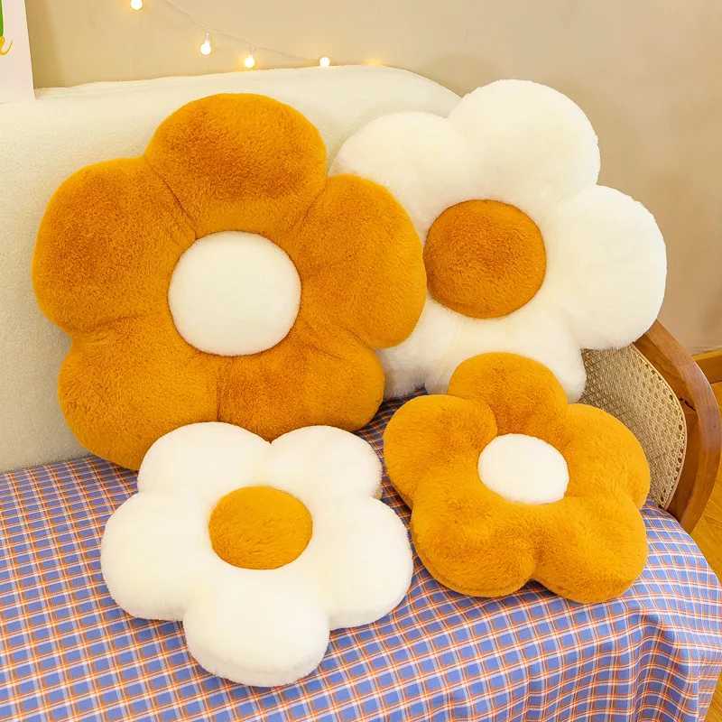 Coussin / décoratif lapin cheveux fleur de fleur de fleur de bureau canapé chaise chaise coussin pétale futon tournesol jet coussin poché coussin d'oeuf à Pâques décorer