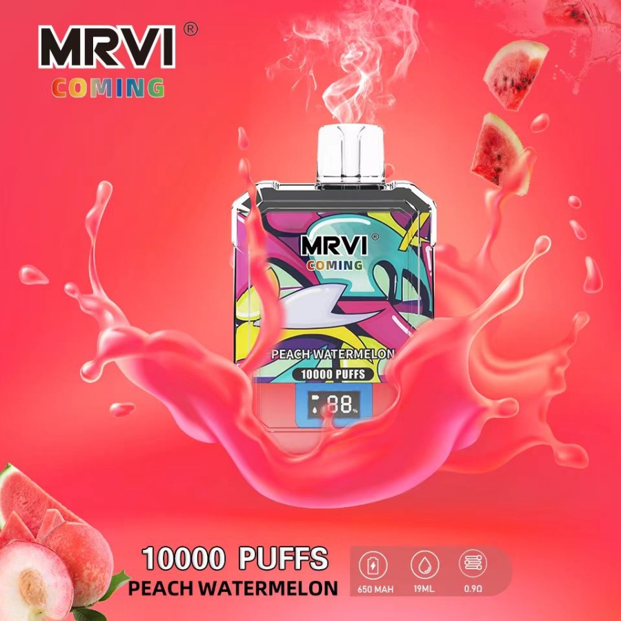 Originele MRVI Coming 10000 Puffs Disposable Vape Mesh Coil 650MAH Type-C 19ml Voorgevulde Pod 10 Flavours Vape Pen Puff 10K E Sigaret Vs Tornado Puff 15K 12K, 10K, 9000 5000