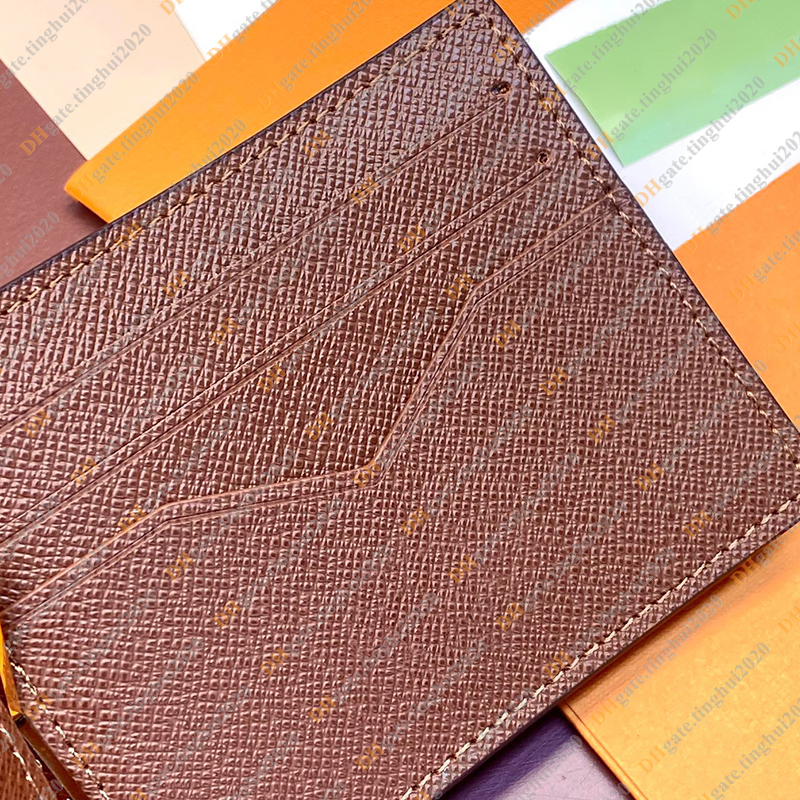 Designer casual unisex designer casual di lusso di lusso portefeuille wallet moneta borse tastiera porta carta di credito Titolo top specchio di qualità M66543