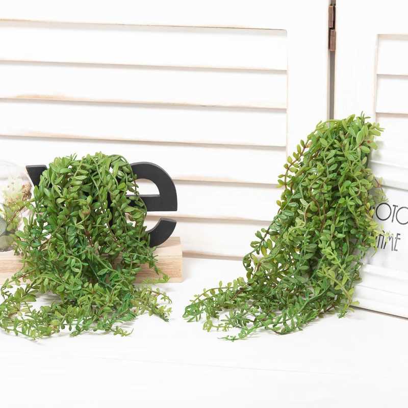 Fiori secchi succulenti atificiali pianta appesa pianta di plastica vite rattan rami lunghi rami di matrimonio decorazione la casa ghirlanda ghirlanda