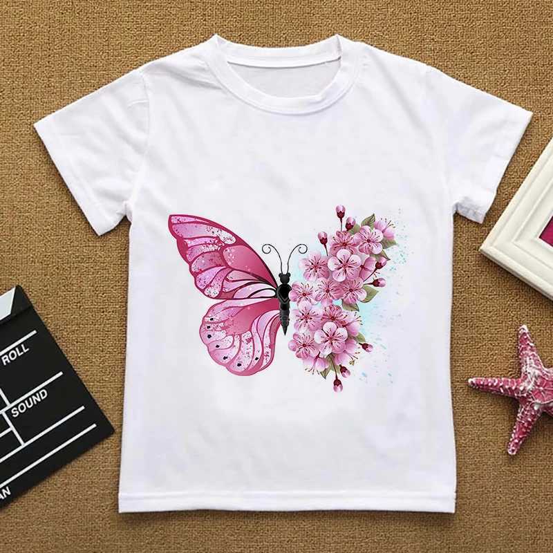 Camisetas de coruja fofa cartoon menina infantil t-shirt menina de verão unsicorn roupas de bebê camiseta de mangas novas roupas de roupas gráficas