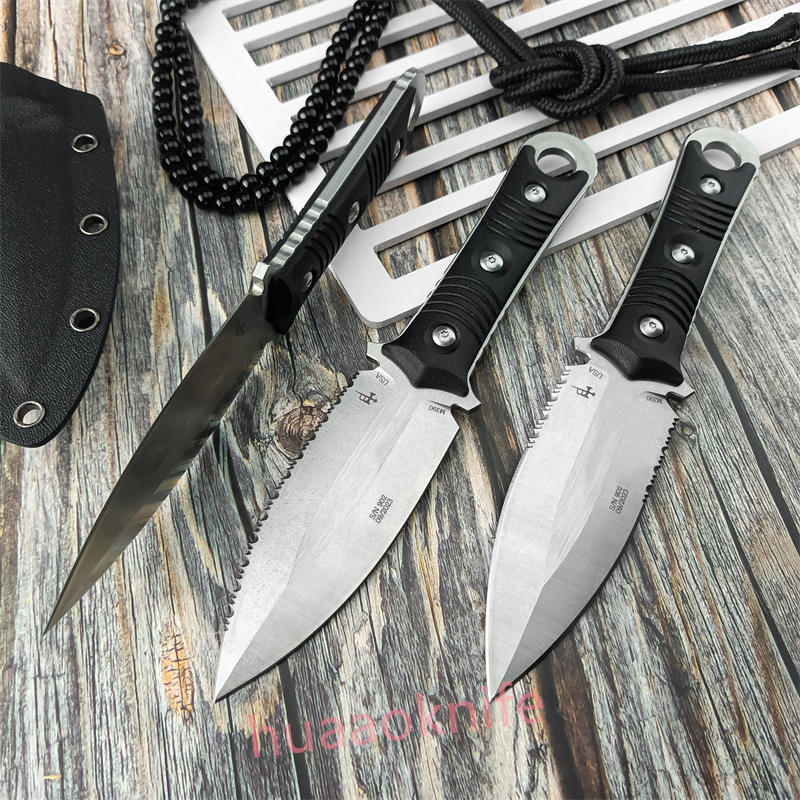 3 Models Borka SBD Gefüllt schwarze G10 Jagd feste Klingenmesser, stonewashed gezackte Klingen Kampf Militärmesser Rettung Dienstprogramm 201-11 Werkzeuge 15006 15002 15500