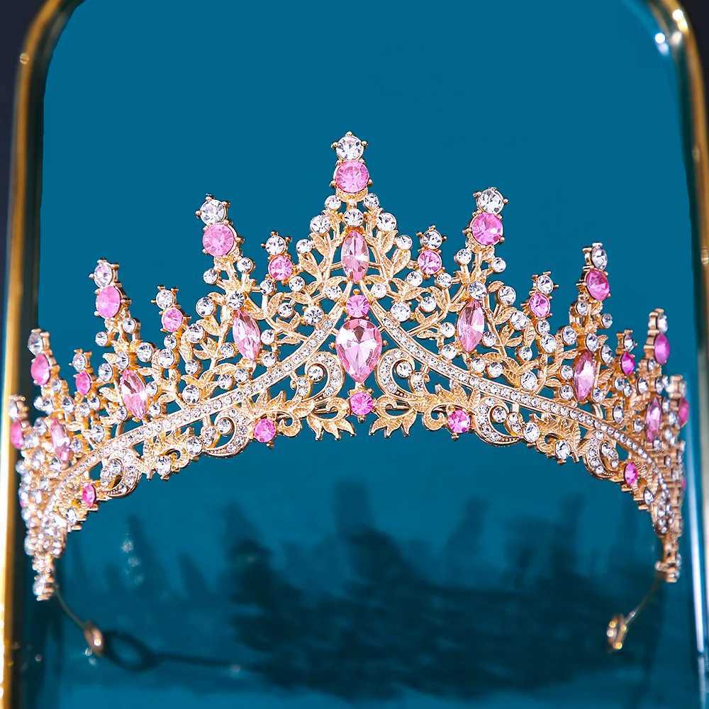 Tiaras Brautkrone Neue europäische Kopfbedeckungsstil Kristall Haarkleid Accessoires Tiara Frauen Hochzeit Strass Kronhaarschmuck