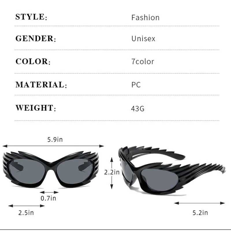 Sunglasses New Trendy Womens Y2K Vintage Women Outdoor Sports Goggles Men UV Resistant Driving Shades UV400 Oculos H240429