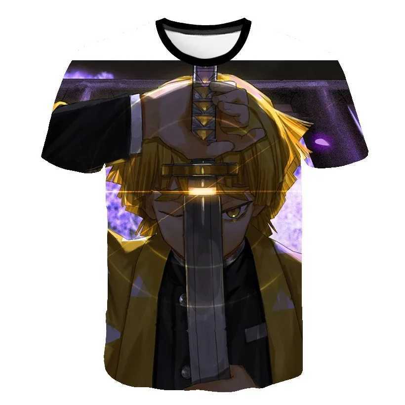 T-Shirts Devil Killer 3D bedruckte Jungen und Mädchen T-Shirt Kurzärmeler Sommer Neues T-Shirt-Kleidung Anime O-Neck Top T-Shirt Childrens Clothingl2404