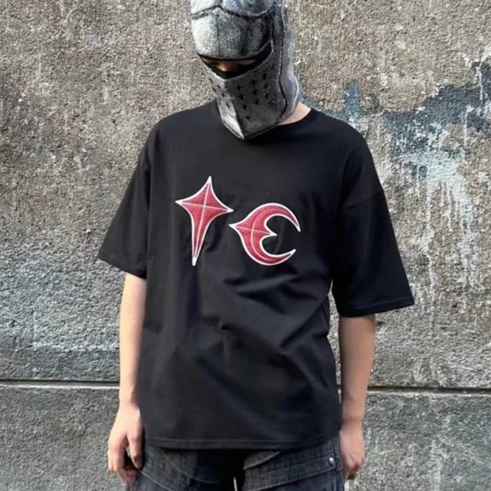 Erkek Tişörtler Kurbağa Drift Strtwear Fashion Marka Thug Club GD Graphics Giyim Giysileri Sıradan%100 Pamuk Gevşek Büyük Boyutlu Üstler Ts T Shirt Erkekler H240429