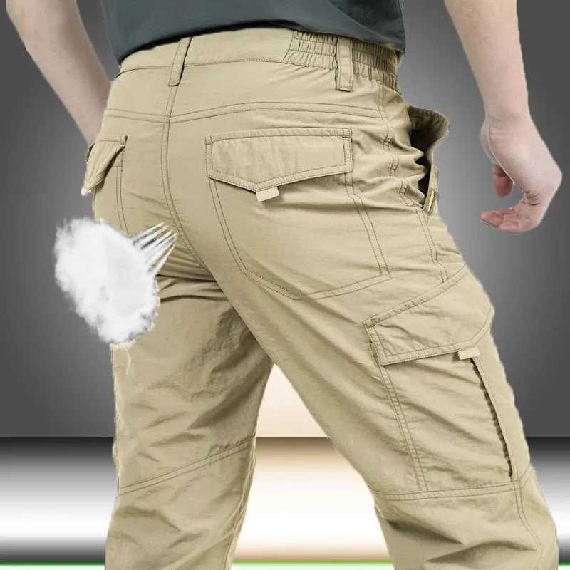 Pantaloni da uomo pantaloni tattici impermeabili maschi pantaloni da carico pantaloni da carico tattici militari militari di cargo militare