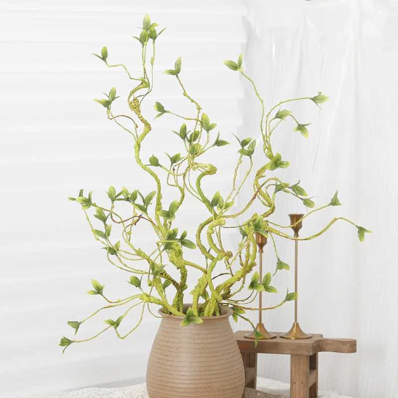 Dried Flowers Artificial Wall Hanging Large Tree Trunk Long Branch Fake Plants Creeper Plants Twig Vine Garden Outdoor Room Home Decoration