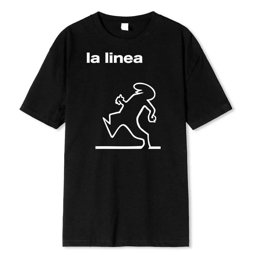 Men's T-Shirts Great Space Coaster T-Shirts La Linea TV Series Print Strtwear Men Strt Fashion Pure Cotton T Shirt Funny Ts Tops Clothing Y240429