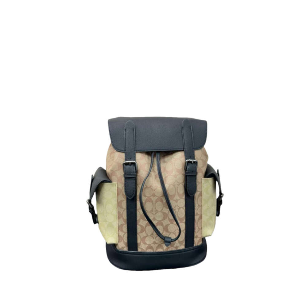 Manufacturers Sell High Versions New Mens c Family Flip Backpack Mountaineering Classic Vintage Style Top Layer Cowhide Super Large Capacity
