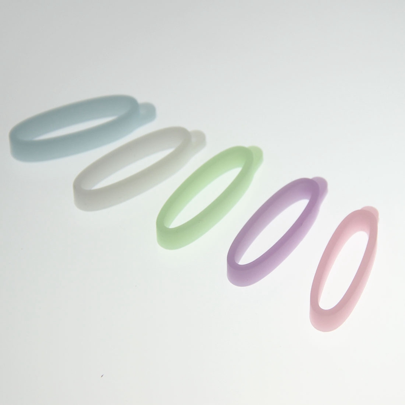 Band de lonyard de silicone 40 mm Glow Luminal dans le collier de silicium sombre o Clips d'anneau String Necy Corde Chain Sangle Mélange Dhl