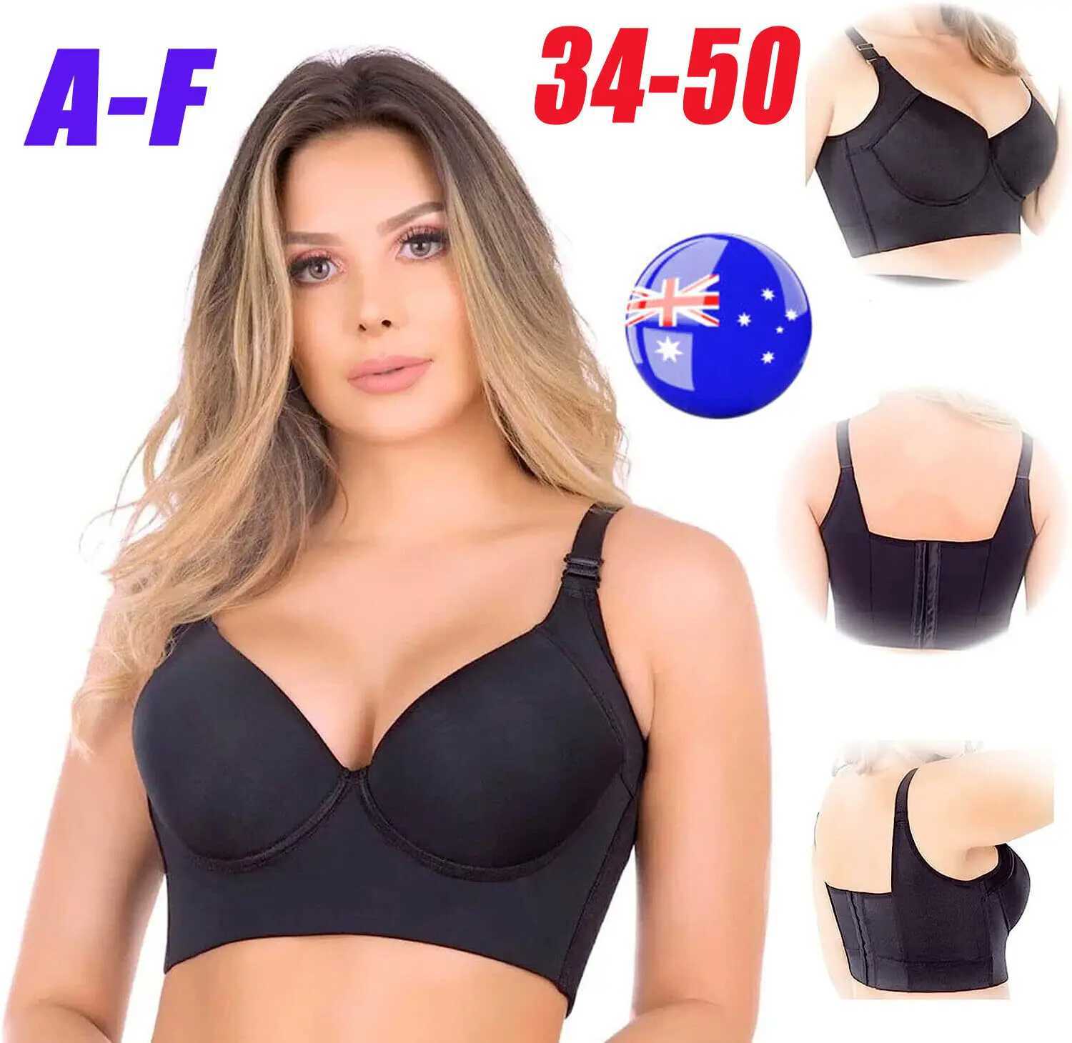 Bras Fashion Nakans Back Smoothing Bra Fashion Dp Cup Bra Hides Back Fat Underwear for Women Push Up Plus Size Sexy Bras Lingerie Y240426