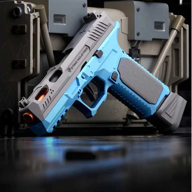 Waffenspielzeug G17 Pistole kann wiederholte Schussauslöste weiche Kugel Pistole Mechanische Wiederholung Kinderspielzeug Pistolen Geschenk T240428