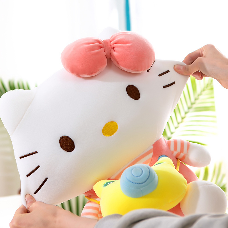 Caméra mignonne, poupée de chaton, oreiller pour filles, jouet en peluche, cadeau d'activité, machine à poupée Grab, grosse de poupées de grande taille