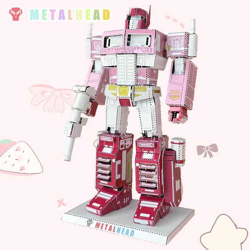 3D Puzzles Metalhead macaron all metal stainless steel DIY component model adhesive free 3D metal puzzleL2404